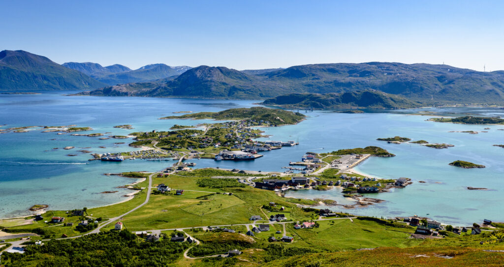 View of the Sommarøy Islands, Northern Norway